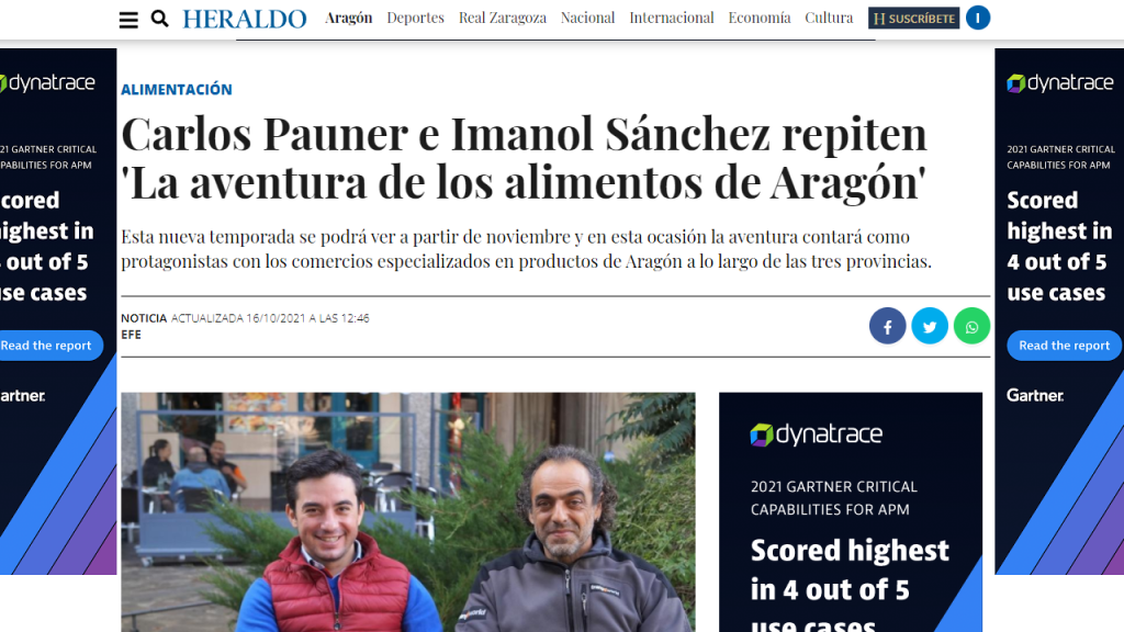 Imanol Sánchez carlos pauner aragon alimentos 2 heraldo